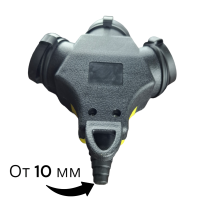 Колодка каучуковая на 3 розетки с защитными крышками, 16A/250V, IP 44,"MAXIMUM" MX 15166 оптом