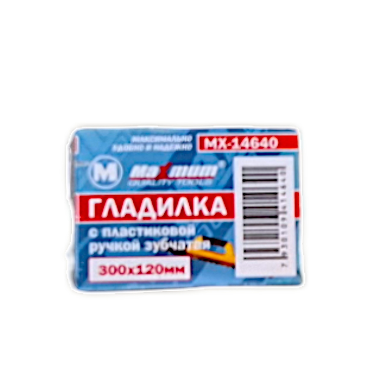 гладилка зубчатая с пластиковой ручкой, 300 мм x 120 мм, "maximum" mx 14640 (3466) оптом