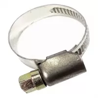 Хомут червячный 22-32 мм, нержавейка, "MAXIMUM"  (кратно 100 шт) (2627)